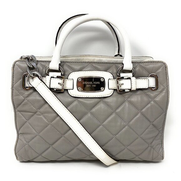 MICHAEL KORS Hamilton Quilt MD East West Satchel Tote Crossbody - Picture 1 of 9